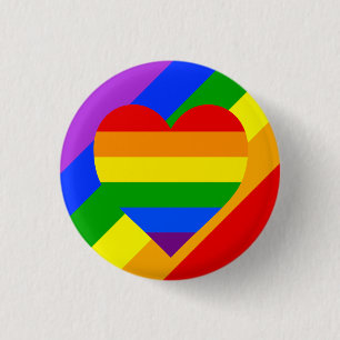 "RAINBOW HEART" BUTTON
