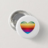 Rainbow Heart Button (Vorne & Hinten)