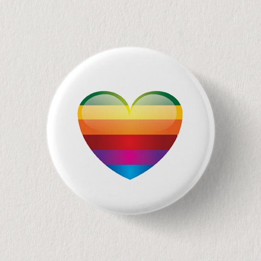 Rainbow Heart Button (Vorderseite)