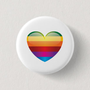 Rainbow Heart Button