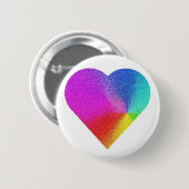Rainbow Heart Button (Vorne & Hinten)