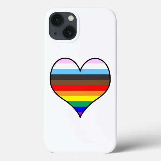 Rainbow Heart Case-Mate iPhone Case (Rückseite)