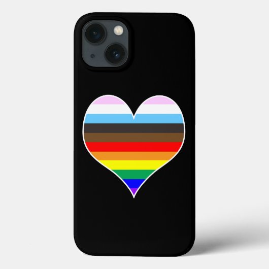 Rainbow Heart Case-Mate iPhone Case (Rückseite)