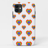 Rainbow Heart Case-Mate iPhone Hülle (Rückseite)
