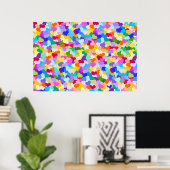 Rainbow Heart Confetti Poster (Heimbüro)