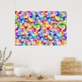 Rainbow Heart Confetti Poster (Küche)