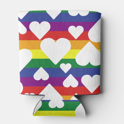 Rainbow Heart Coolsie Dosenkühler (Rückseite)