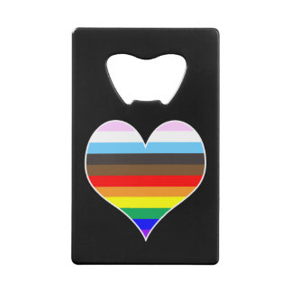 Rainbow Heart Credit Card Flaschenöffner
