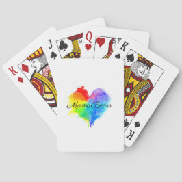 Rainbow Heart Deck of Cards Spielkarten