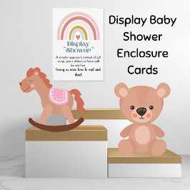 Rainbow Heart Display Dusche Babyverpackungskarte Einladung