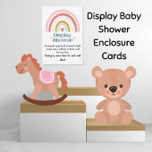 Rainbow Heart Display Dusche Babyverpackungskarte Einladung