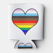 Rainbow Heart Dosenkühler (Vorderseite)