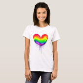 Rainbow Heart Driving Paint T-Shirt (Vorne ganz)
