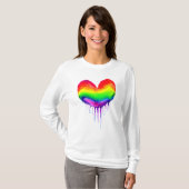 Rainbow Heart Driving Paint T-Shirt (Vorne ganz)