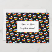 Rainbow Heart Einladung (Vorderseite)