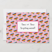 Rainbow Heart Einladung (Vorderseite)