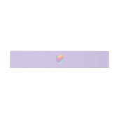 Rainbow Heart Einladungsbanderole (Flach)