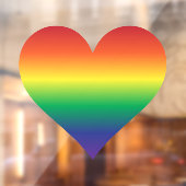 Rainbow Heart Fensteraufkleber (Blatt 2)