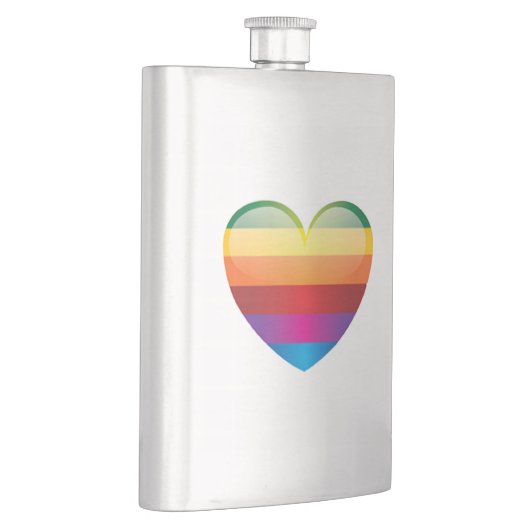 Rainbow Heart Flachmann (Rechts)