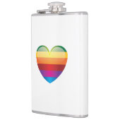 Rainbow Heart Flachmann (Links)