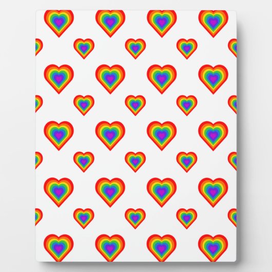 Rainbow Heart Fotoplatte (Vorderseite)