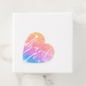 Rainbow Heart Full of Joy Wedding Geschenkanhänger (Beispiel)
