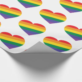 Rainbow Heart Geschenkpapier