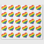 Rainbow Heart Geschenkpapier (Flach)
