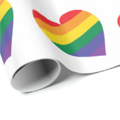 Rainbow Heart Geschenkpapier (Rolleneckpunkt)