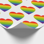 Rainbow Heart Geschenkpapier (Ecke)