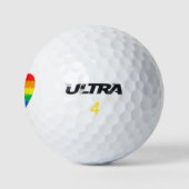 Rainbow Heart Golfball (Logo)