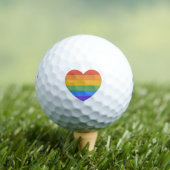 Rainbow Heart Golfball (Insitu T-Shirt)