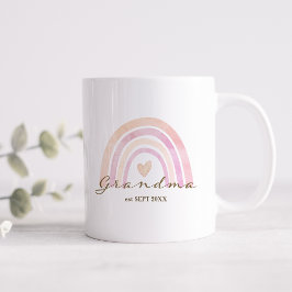 Rainbow Heart Grandma Gift Kaffeetasse