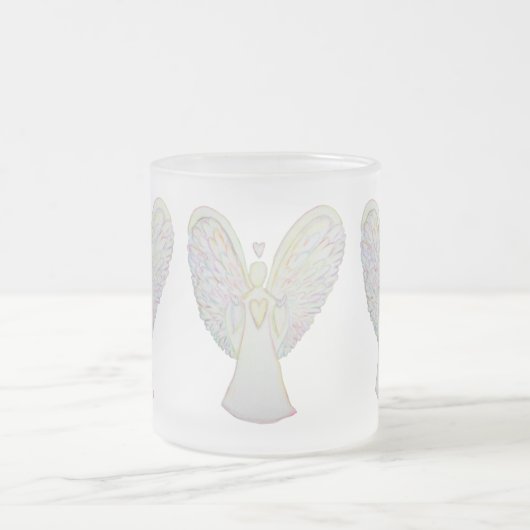 Rainbow Heart Guardian Angel Coffee Cup oder Tasse (Mittel)