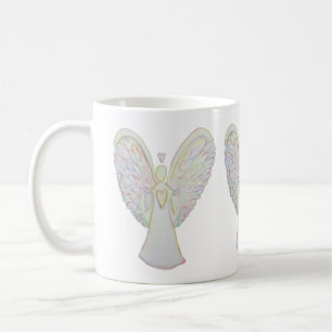 Rainbow Heart Guardian Angel Coffee Cup oder Tasse