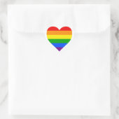 "RAINBOW HEART" Herz-Aufkleber (Tasche)
