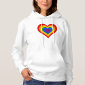 Rainbow Heart Hoodie (Vorderseite)