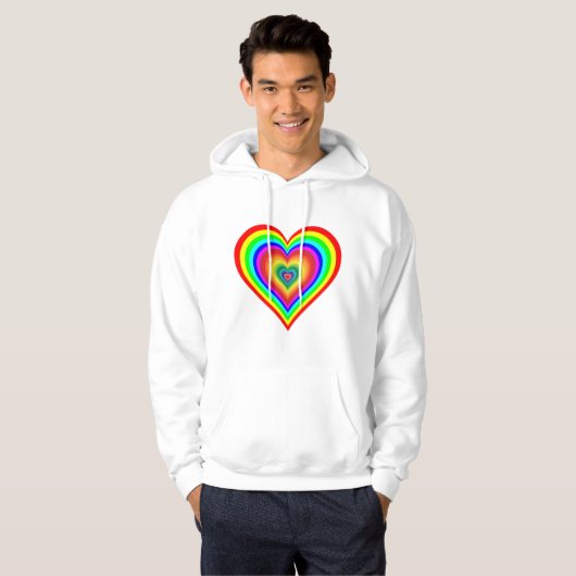 Rainbow Heart Hoodie (Vorne ganz)