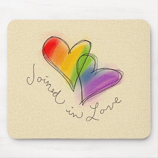Rainbow Heart in Liebe Mousepad (Vorne)