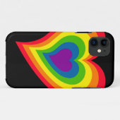 Rainbow Heart iPhone 5 Case-Mate Hülle (Rückseite (Horizontal))