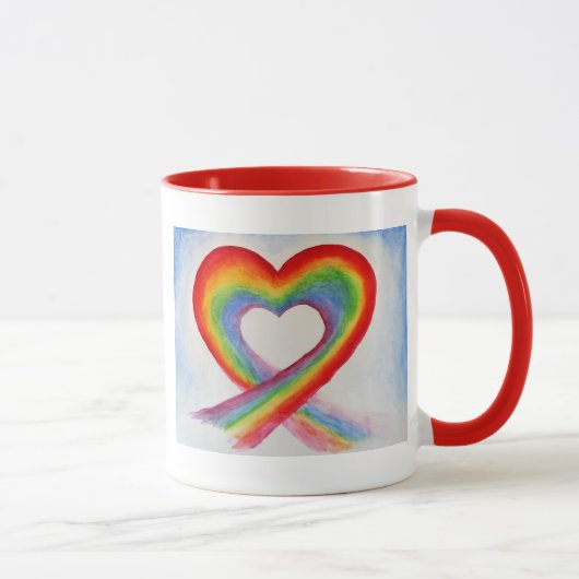 RAINBOW HEART KAFFEE TASSE (Rechts)