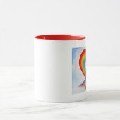 RAINBOW HEART KAFFEE TASSE (Zentrum)