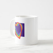 Rainbow Heart Kaffeetasse (Vorderseite Links)