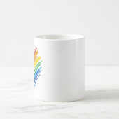 Rainbow Heart Kaffeetasse (Mittel)