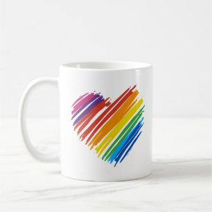 Rainbow Heart Kaffeetasse
