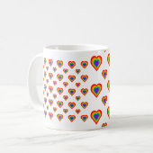 Rainbow Heart Kaffeetasse (Vorderseite Links)