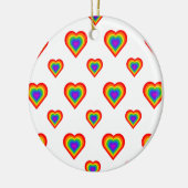 Rainbow Heart Keramik Ornament (Links)