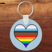 Rainbow Heart Keychain Schlüsselanhänger (Vorderseite)