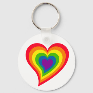Rainbow Heart Keychain Schlüsselanhänger