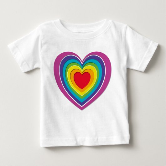 Rainbow Heart Kid's T-Shirt (Vorderseite)